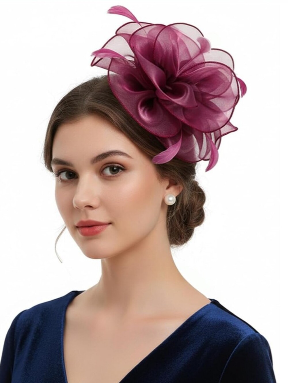 🚨NEW! Elegant Raspberry Kentucky Derby Hat